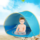 Barraca Pop‑Up com Piscina Portátil e Proteção UV para Bebês e Crianças