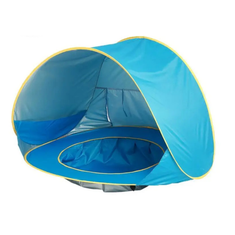 Barraca Pop‑Up com Piscina Portátil e Proteção UV para Bebês e Crianças