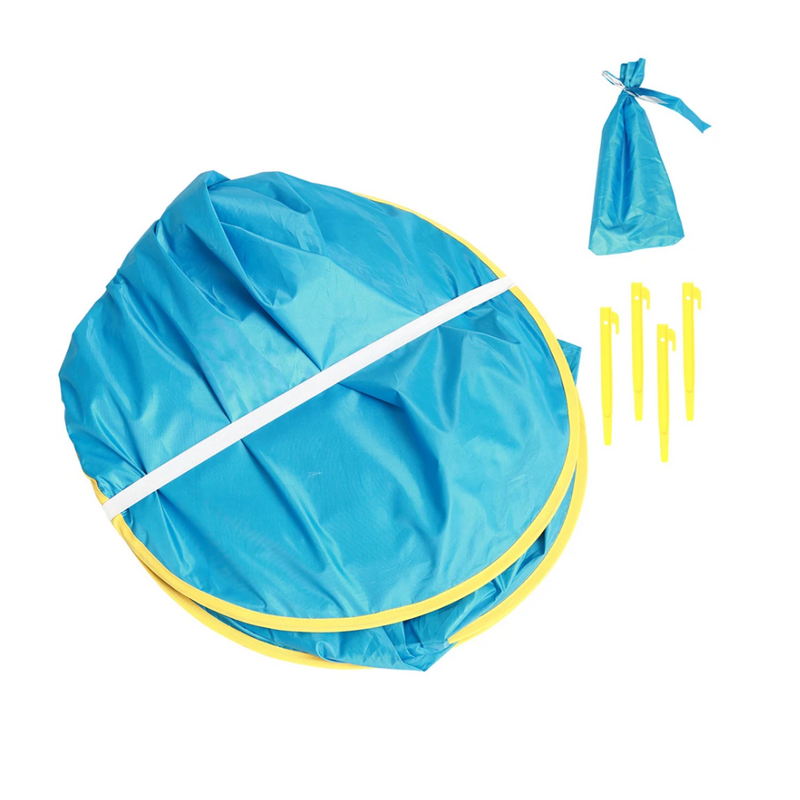 Barraca Pop‑Up com Piscina Portátil e Proteção UV para Bebês e Crianças