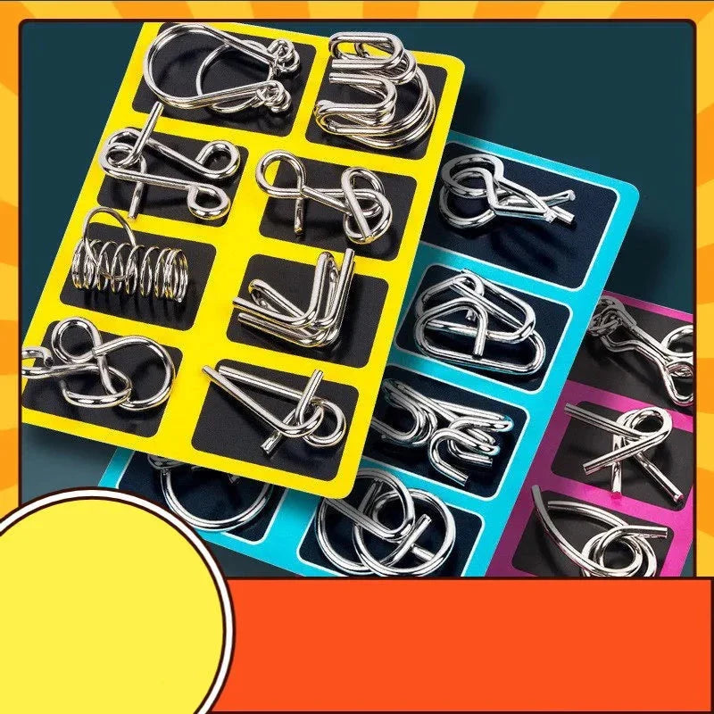 Kit Quebra Cabeça de Metal Enigma